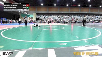 60 lbs Consi Of 16 #2 - Anthony Bejaran, Crusader Wrestling vs Mason Olivarez, Atwater Wrestling