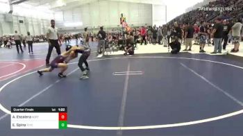 102 lbs Quarterfinal - Anthony Escalera, Northern Arizona Grapplers vs Enzo Spina, Tuscon Cyclones