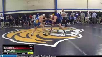 174 lbs Champ Round 1 (16 Team) - Chis Ludwig, New England College vs Michael Ross, Johnson & Wales (RI)