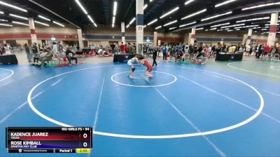 94 lbs Round 2 - Kadence Juarez, Texas vs Rose Kimball, Spartan Mat Club