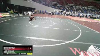 4A-113 lbs Cons. Round 2 - Luis Rosales, Baker/Powder Valley vs Evan Groulx, Scappoose