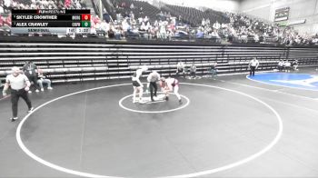 3A 157 lbs Semifinal - Alex Crawley, Canyon View vs Skyler Crowther, Morgan