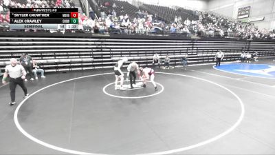 3A 157 lbs Semifinal - Alex Crawley, Canyon View vs Skyler Crowther, Morgan