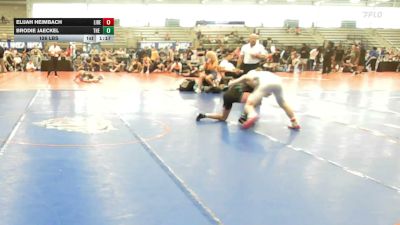 126 lbs Rr Rnd 1 - Elijah Heimbach, Liberty High School - HSB vs Brodie Jaeckel, The Academy Wrestling Club - HSB