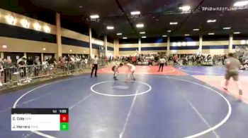 126 lbs Round Of 64 - Caidan Cole, Grindhouse WC vs Justin Herrera, Team SoCal