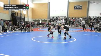120 lbs Quarterfinal - Izabella Perez, Springfield Central (W) vs Hannah Dyckman, Bristol County/Dighton Rehoboth