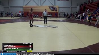 157 lbs Quarterfinal - Devin West, Graceland University vs Tarrone Jackson, Coe