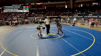 G 132 lbs Cons. Round 3 - Ke`Shundria English, Parkway Girls vs Jacqueline Gross, Kenner Discovery Health Science Girls