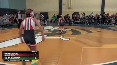 80 lbs Cons. Semi - Vivian Wenzel, Lewiston-Altura vs Kylah Massman, Outlaw Wrestling Club