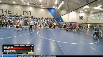 73 lbs Cons. Round 1 - Zoe Gomez, Millcreek vs Rogan Wright, West Jordan Jaguars