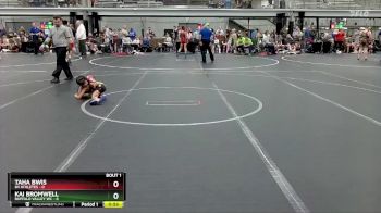 44 lbs Semis (4 Team) - Taha Bwis, 84 Athletes vs Kai Bromwell, Buffalo Valley WC