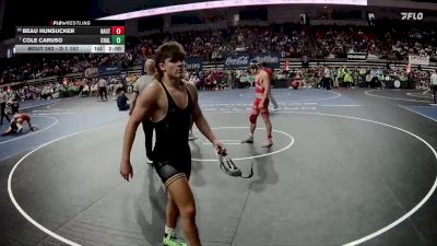 D 1 157 lbs Champ. Round 2 - Cole Caruso, Chalmette vs Beau Hunsucker, Haughton