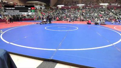 126 lbs 3rd Place Match - Stephen Primm, Mighty Bluebirds Wrestling vs Talon Ray, Spartan Wrestling Academy