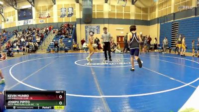 98 lbs Cross Bracket (8 Team) - Joseph Pipito, Delta Wrestling Club Inc. vs Kevin Munro, Leo Wrestling Club