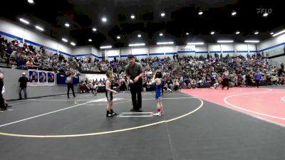 40 lbs Consi Of 8 #2 - Baylor Myers, Bridge Creek Youth Wrestling vs Grayson Hale, Standfast