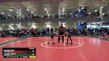 50 lbs Round 1 (4 Team) - Oliver Dies, Brecksville vs Xavier Tepus, Barberton