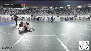 130 lbs 3rd Place - Kord Williams, Elgin Wrestling vs Bryce Starr, MARLOW OUTLAWS JH