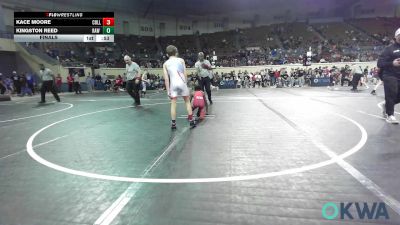 73 lbs Final - Kace Moore, Collinsville Cardinal Youth Wrestling vs Kingston Reed, Raw Wrestling Club