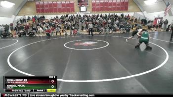 157 1A Quarterfinal - Jonah Bowles, Cascade (Leavenworth) vs Yandel Mata, Chelan