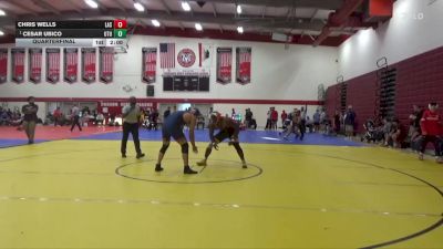 197 lbs Quarterfinal - Cesar Ubico, Utah Tech University vs Chris Wells, Lassen
