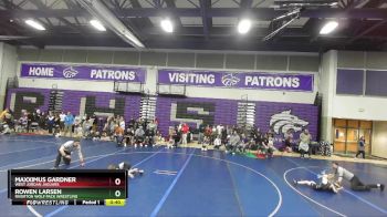 67 lbs Champ. Round 2 - Rowen Larsen, Riverton Wolf Pack Wrestling vs Maxximus Gardner, West Jordan Jaguars