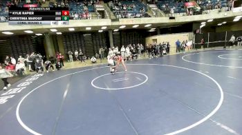 155 lbs Cons. Round 4 - Kylie Rapier, Bradley (B.-Bourbonnais) vs Christinia Marogy, Buffalo Grove