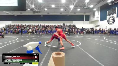 150 lbs Champ. Round 1 - Jayden Anderson, Live Training Wrestling vs Dimetry Molina, Eastvale Elite