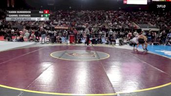 5A 144 lbs 3rd Place Match - Gabriel Costanza, Bishop Kelly vs Kaden Bunderson, Pocatello