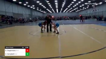 101 lbs Semifinal - Sebastian Degennaro, Team Barracuda vs Co'ji Campbell, Ringers