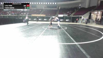 180 lbs Consolation - Lyla Tree, Ottawa - Arizona (W) vs Faith Kiefer, Liberty (W)