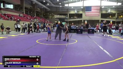 63 lbs Round 5 - Ross Stegeman, OK vs Colson Beckley, OK