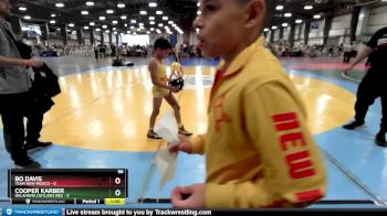 56 lbs Rd# 8- 12:30pm Saturday Final Pool - Bo Davis, Team New Mexico vs Cooper Karber, Oklahoma Outlaws Red