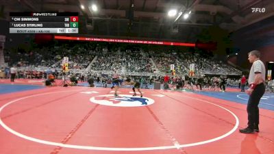 4A-106 lbs Semifinal - Lucas Stirling, Thunder Basin vs Chi Simmons, Sheridan