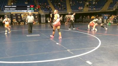 160 lbs Quarterfinal - Delilah Jones, Berlin vs Jorja Keeney, Benton