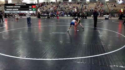 80 lbs Cons. Round 2 - Asher Askew, Rabbit Wrestling Club vs Hendrix Mathis, Cleveland Wrestling Club