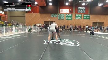 285 lbs Semifinal - Dylan Avila, Santa Ana College vs Seth Seibert, Bakersfield College