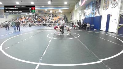 120 lbs Cons. Round 5 - Megan Merrifield, Temescal Canyon vs Haily Fenton, Wilson/Long Beach