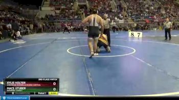 220 lbs 3rd Place Match - Xylis Holter, Kenamare/Bowbells/Burke Central vs Mace Stuber, Bowman County