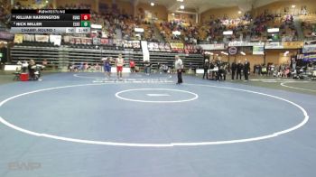 285 lbs Champ. Round 1 - Killian Harrington, Eureka HS vs Nick Miller, Ellinwood HS