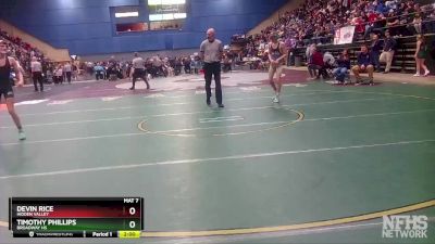 3 - 113 lbs Champ. Round 1 - Devin Rice, Hidden Valley vs Timothy Phillips, Broadway HS