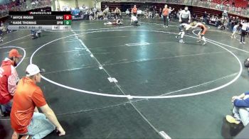 85 lbs Quarterfinal - Jayce Riggs, McCook Youth Wrestling Club vs Kade Thomas, St Paul Youth Wrestling