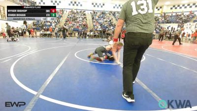 105 lbs Quarterfinal - Landry Kindle, Hornet Wrestling vs Grayson Schafer, Bartlesville Wrestling Club