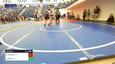 160 lbs Rr Rnd 3 - Kenzie Church, Skiatook Youth Wrestling vs Jaxon Elauf, Verdigris Youth Wrestling