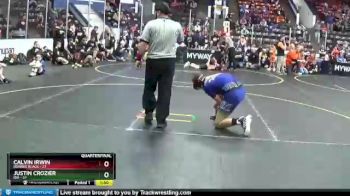 140 lbs Quarterfinals (8 Team) - Calvin Irwin, Dundee Black vs Justin Crozier, Ida