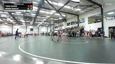 285 lbs Champ. Round 2 - Davin George, Trine University vs Andrew Vanscoy, Baldwin Wallace