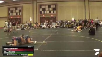 92 lbs Round 3 (4 Team) - Morgan Hyland, Elite NJ Blue vs Bella Manno, Elite NJ Purple