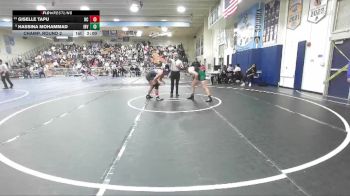 155 lbs Champ. Round 2 - Hassina Mohammad, Irvine vs Giselle Tapu, Rancho Cucamonga