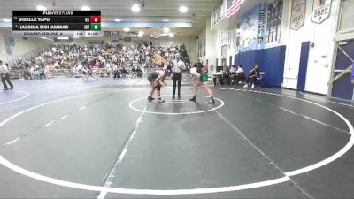 155 lbs Champ. Round 2 - Hassina Mohammad, Irvine vs Giselle Tapu, Rancho Cucamonga