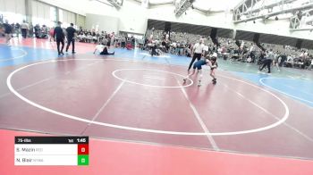 75-I lbs Final - Samuel Mazin, Red Nose WC vs Noah Blair, Newtown (CT) Youth Wrestling