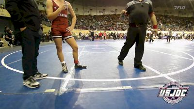 155 lbs Consi Of 16 #1 - Colton Flynt, Choctaw Ironman Youth Wrestling vs Weston Lisemby, ReZults Wrestling